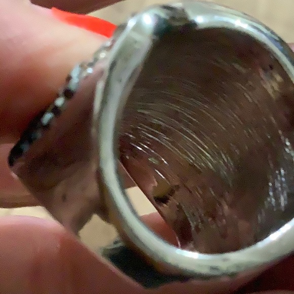 LIA SOPHIA:  Elegant Black and Silver Crystal Ring - Picture 4 of 4